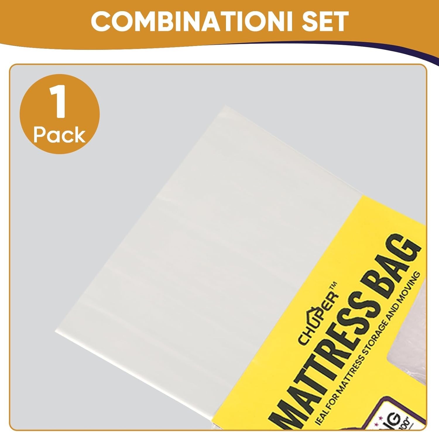 King/Cal King Waterproof Mattress Bag for Moving and Storage Protection 1.5 Mil