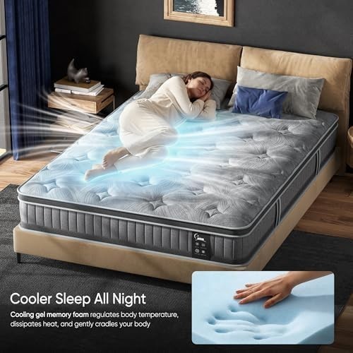10″ Colchones TWIN Size De Espuma 10 Pulgadas Memory Foam Mattress Cooling Bed