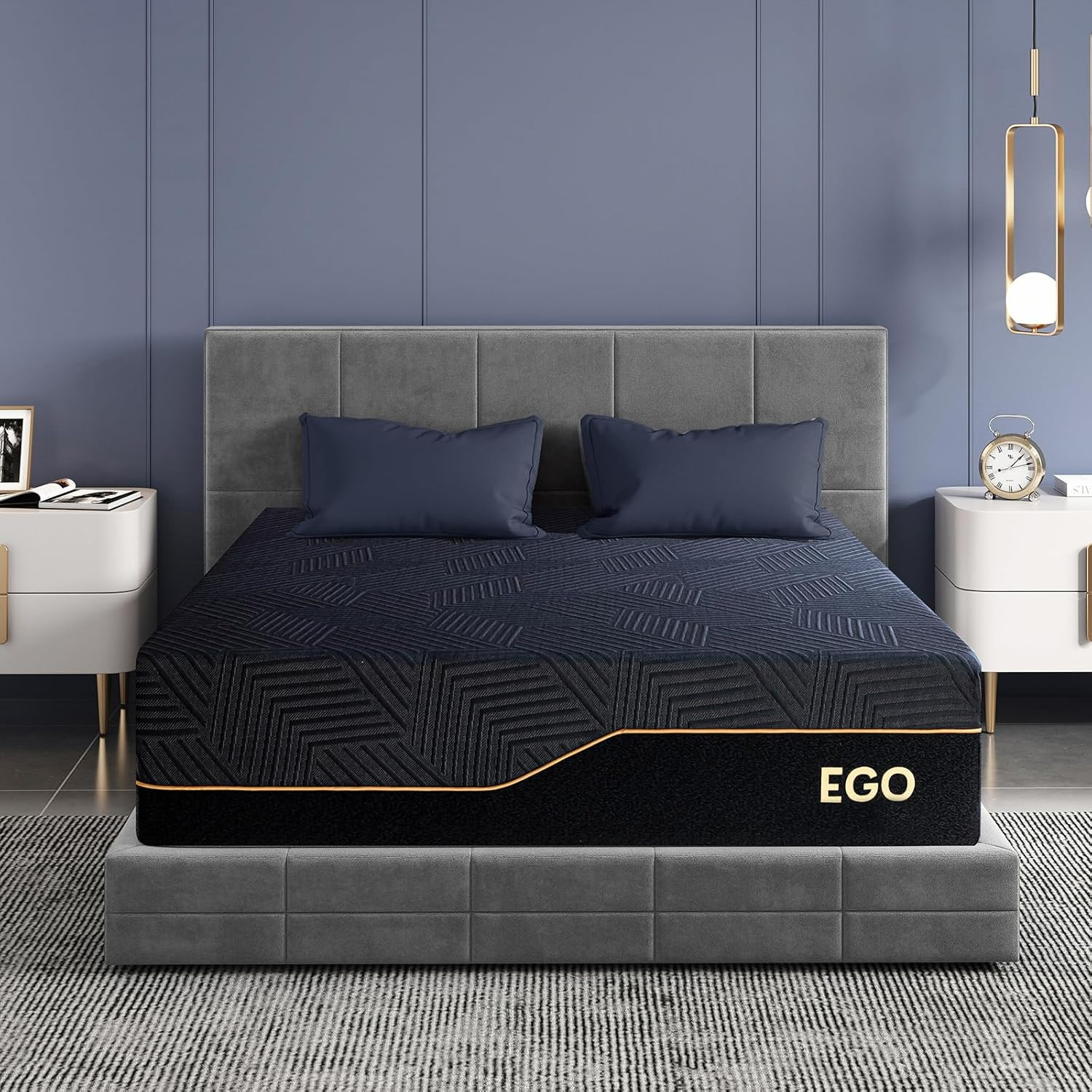 MLILY EGOHOME 14 Inch Queen Memory Foam Mattress for Back Pain, Cooling Copper G