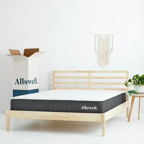 The Allswell 10″ Bed in a Box Hybrid Mattress, Queen, Brand New, Memory Foam