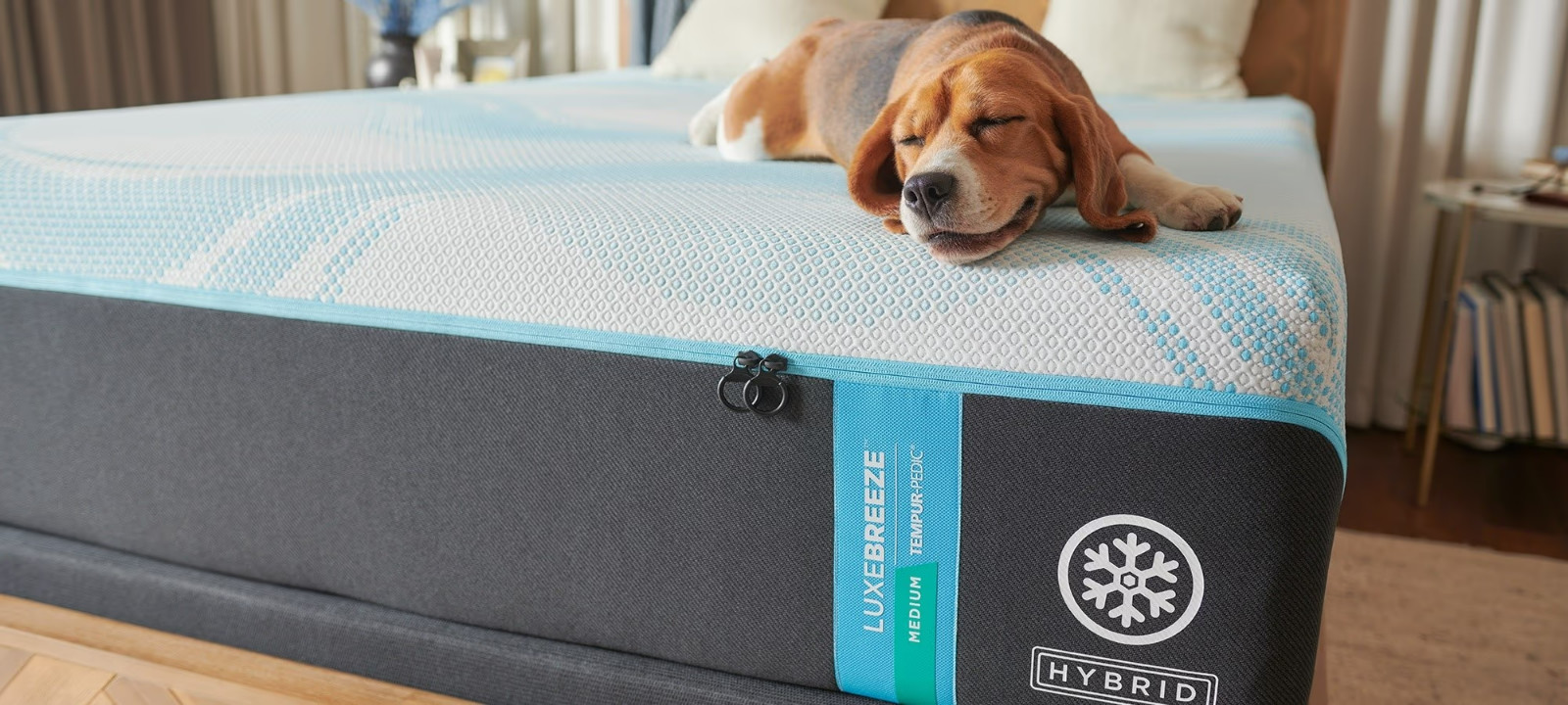 NEW TEMPUR-Breeze Luxebreeze Medium Hybrid Queen sized Mattress [$5,699]