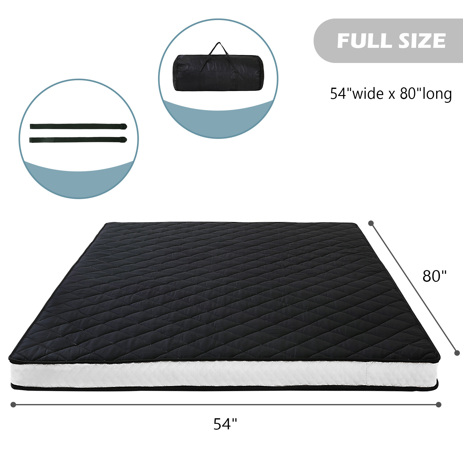 Roll Up Mattress Japanese Floor Mat Futon Mattress Foldable Tatami Sleeping Pad