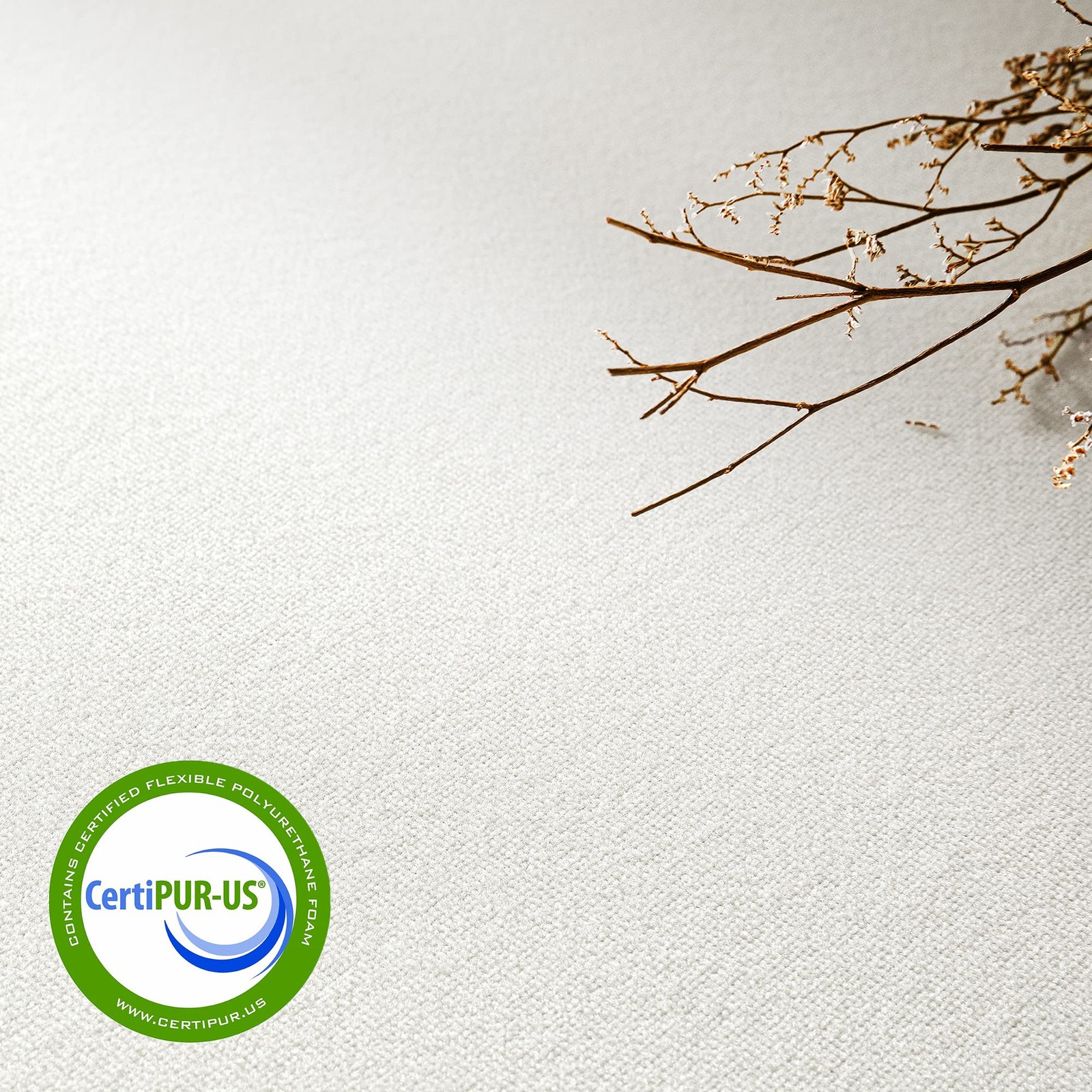 Full 6″ Green Tea Memory Foam Mattress Bed-In-A-Box, Best Price, White