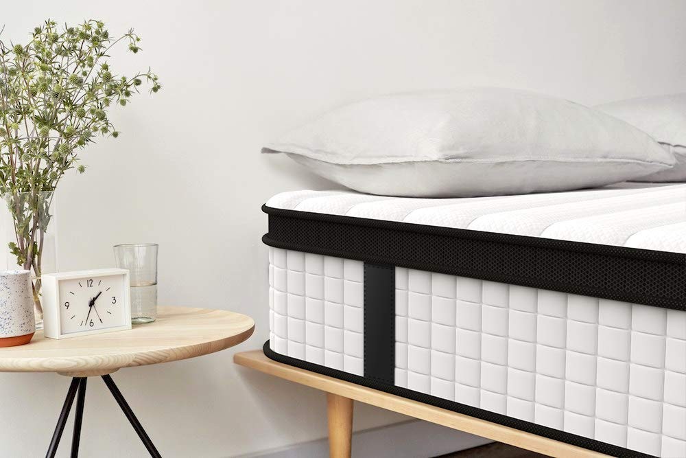 Twin XL Mattress, 12 Inch Hybrid Innerspring Single Mattress Cool Bed, Breath…