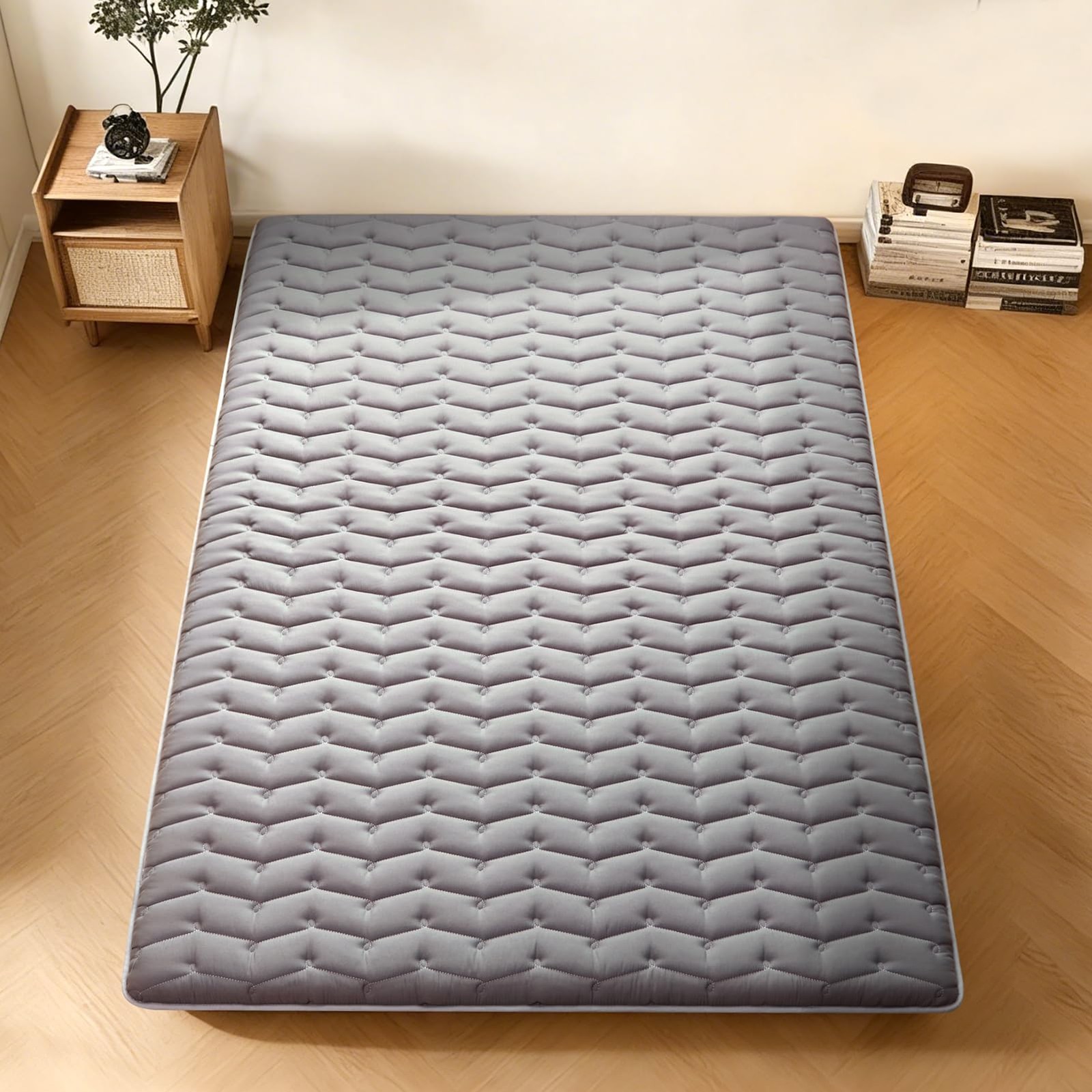 Full Size Floor Mattress 54×80 inch High Density Foam Foldable Tatami Sleeping P