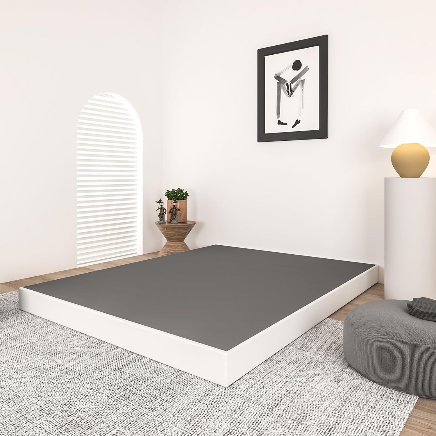 Qingzhou 5 Inch Box Spring for Queen Bed, Heavy Duty Metal Queen, 5 High