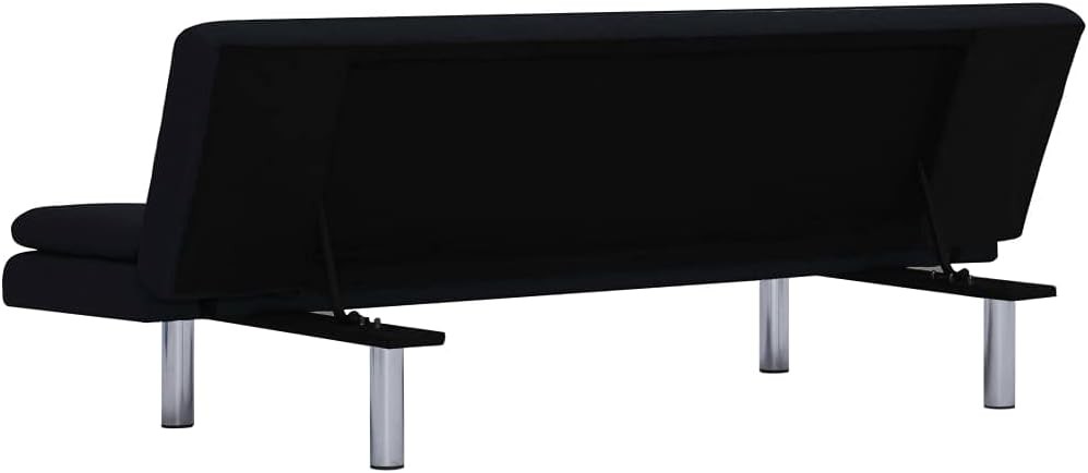 Convertible Sofa Bed, Modern 3-Seater Couch with Natural Wooden Fre,