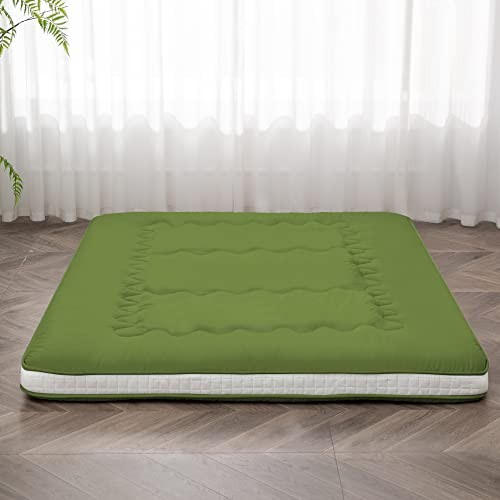 Japanese Floor Futon Mattress Extra Thick Folding Roll Up Bed Twin Green
