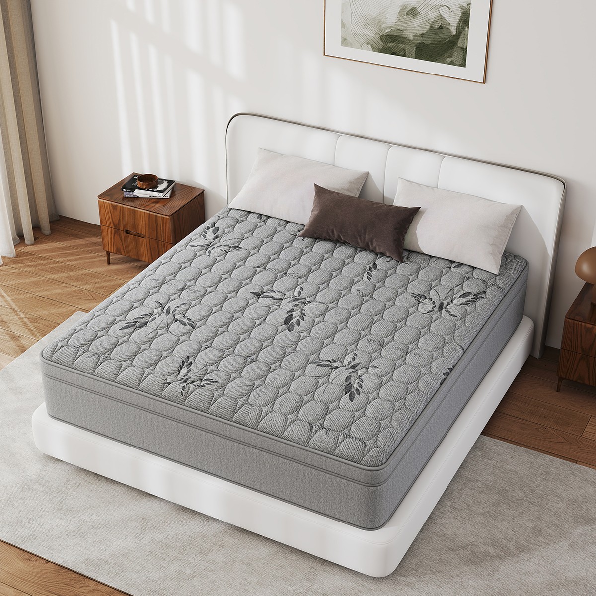 12″14″ Gel Memory Foam Hybrid Spring Mattress Twin Full Queen King Size In a Box