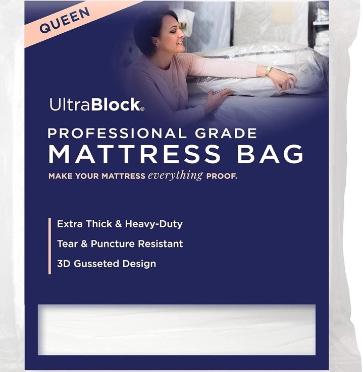 UltraBlock® Professional Grade Queen Mattress Bag – New