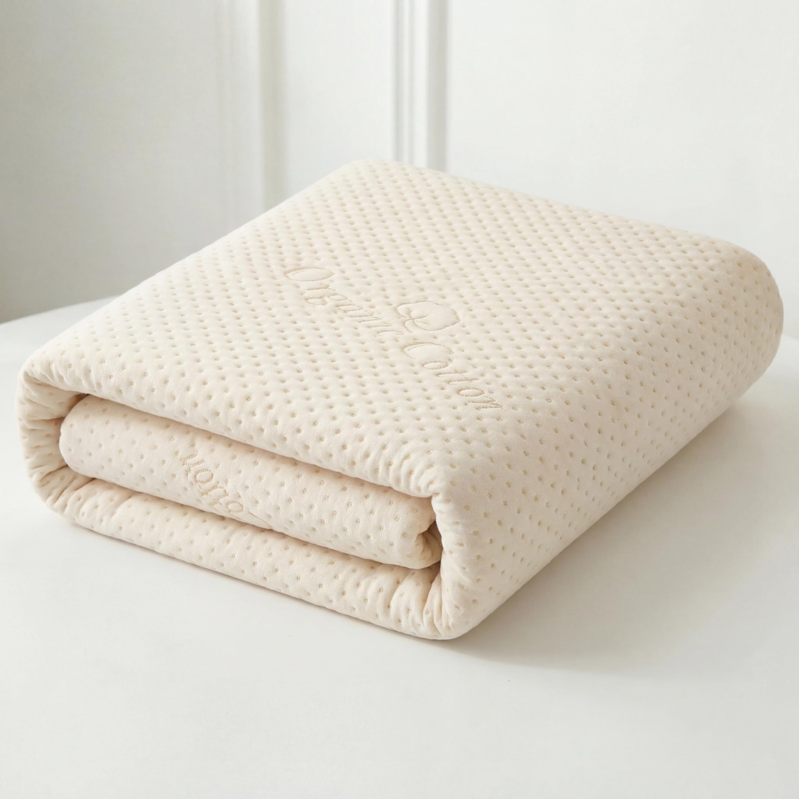 Luxury Waterproof Organic Mattress Protector Cal King California King, Ivory