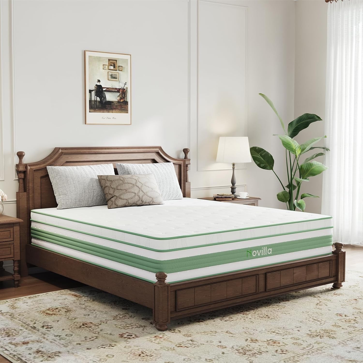 Luxury 14-Inch Queen Hybrid Mattress – Gel Memory Foam & Pocket Springs