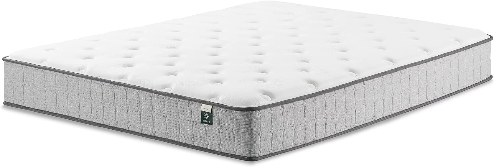 Zinus Cooling Gel Memory Foam Pocket Hybrid 10″ Mattress – White, Full Size