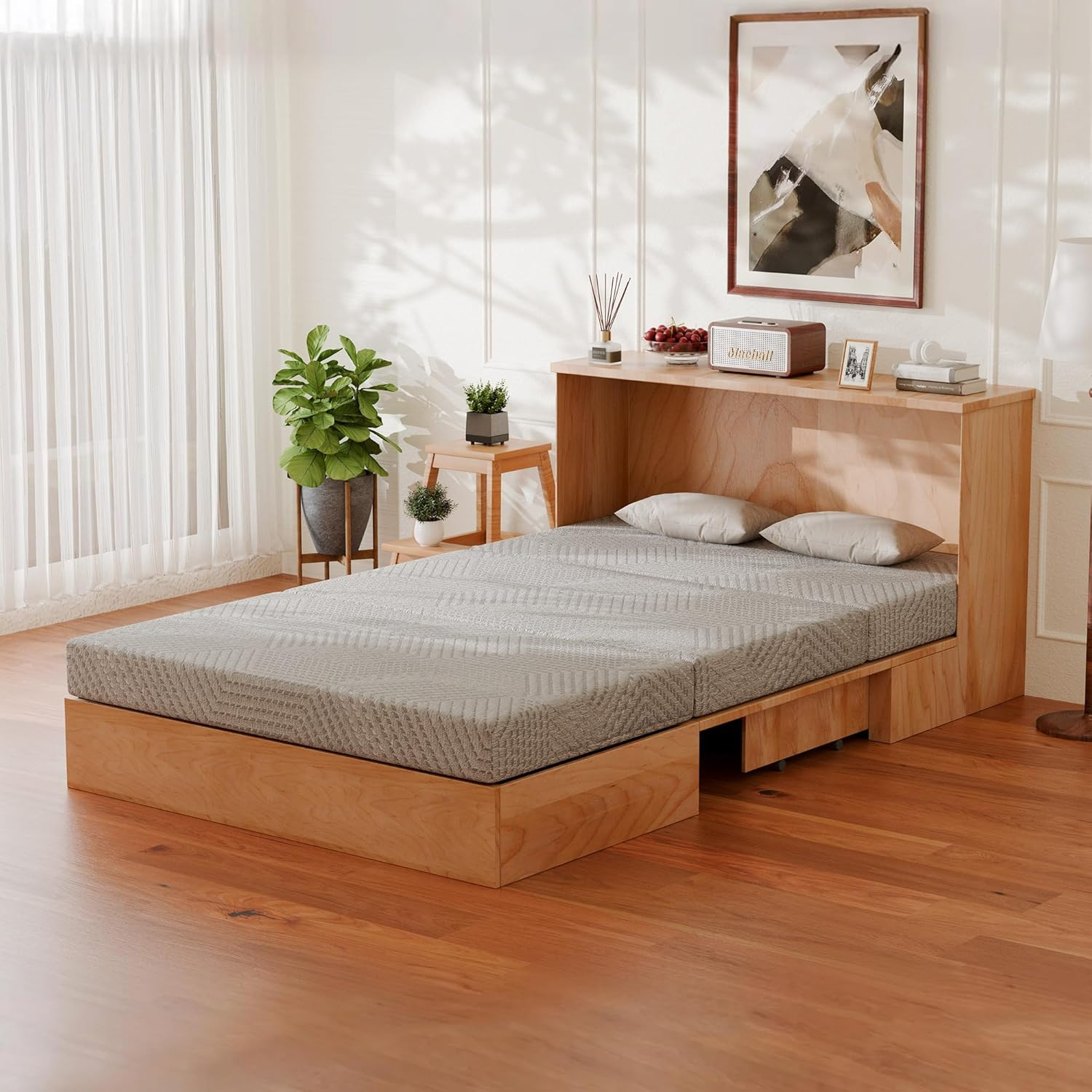 Foldable Mattresses Tri-Fold Gel Memory Foam Twin Queen King Choose Your Size