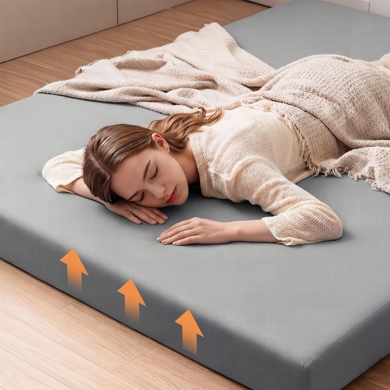 Japanese Floor Mattr Futon, 6″ Thi Tati Sleeping Pad with