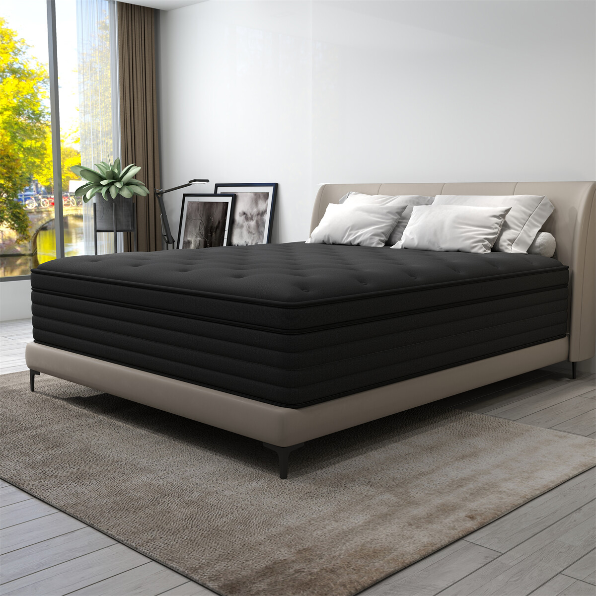 12″ 14″ Gel Memory Foam Innerspring Mattress in a Box Twin Full Queen King Size