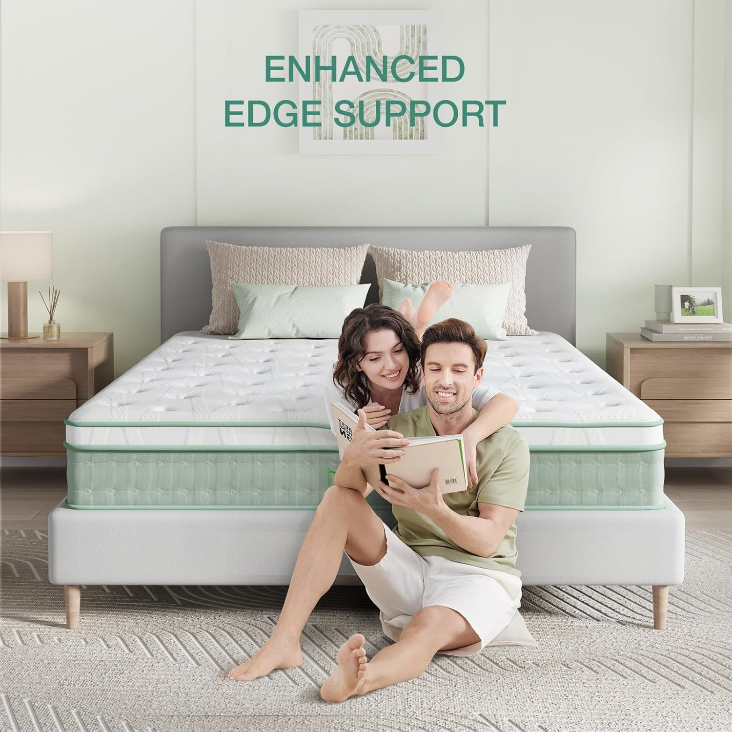 12″ Queen Hybrid Mattress – Gel Foam & Pocket Springs for Ultimate Comfort
