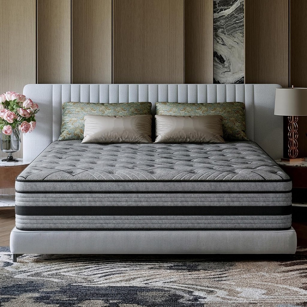 8″10″12″14″ Twin Full Queen King Size Mattress in a Box Hybrid Spring MemoryFoam