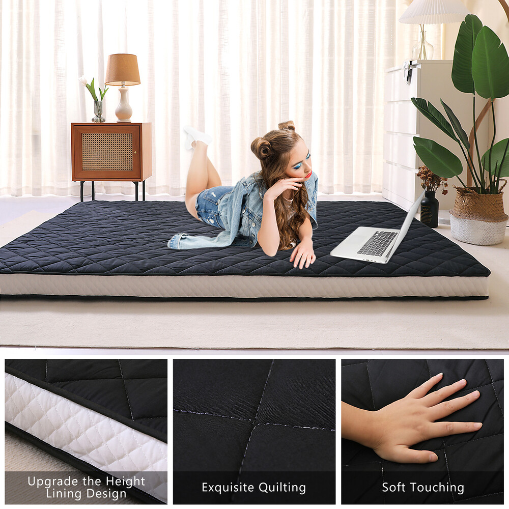 NAIZEA Japanese Floor Mattress Futon Mattress Thicken Tatami Mat Foldable Pad