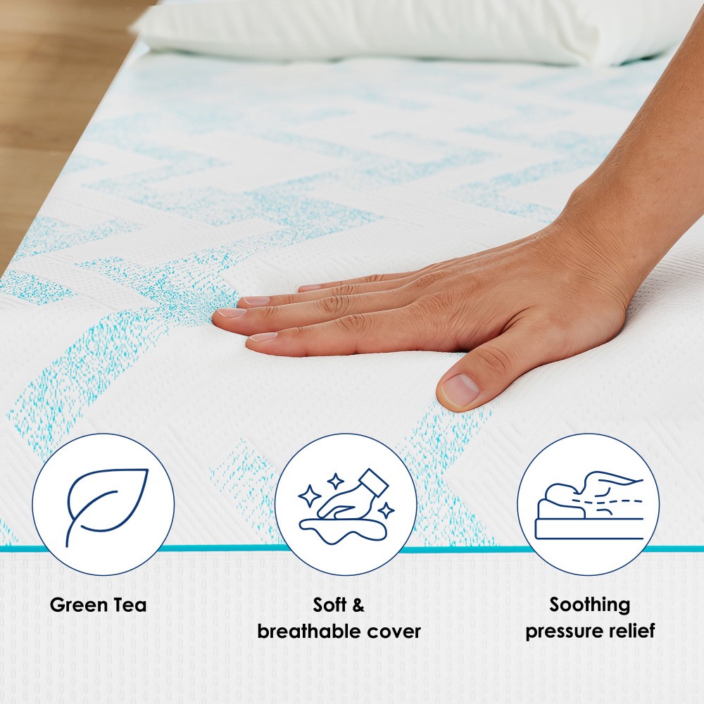 8″ Gel-Cooling Memory Foam Mattress, RV Short Queen, Medium Firm & Breathable