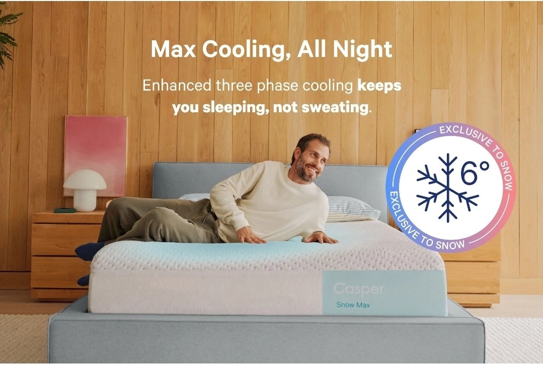 Casper Snow Max Cal-King Size Casper Snow Max Cal-King