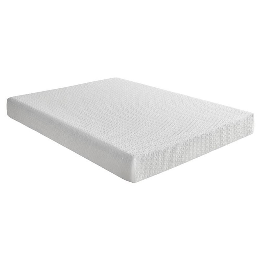 Lexicon Homelegance Bedding 8″ Modern Fabric Full Gel Memory Mattress in White