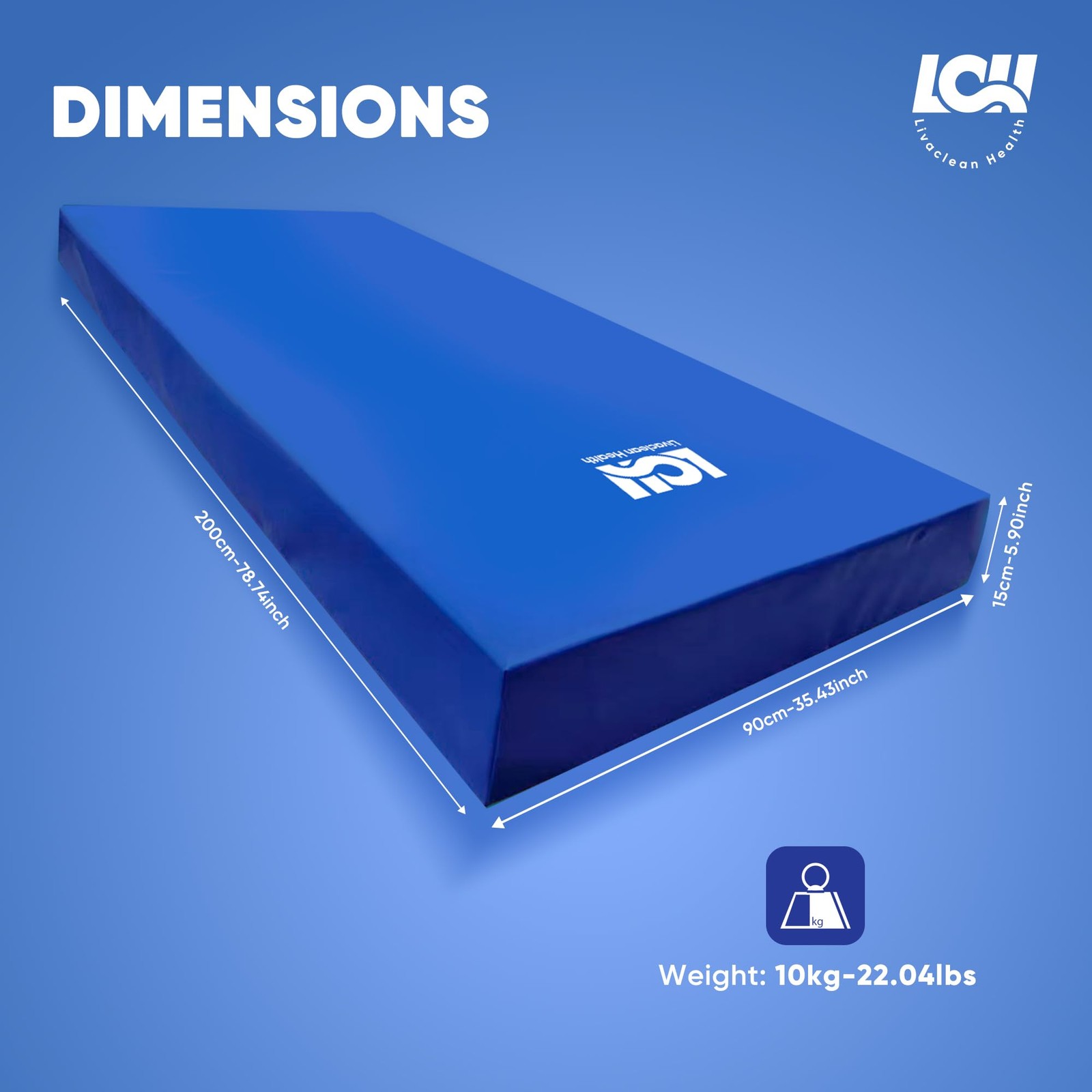 Hospital Bed Mattress Gel 30mm Memory Foam Twin XL 80″x36″x6″ Waterproof Cover