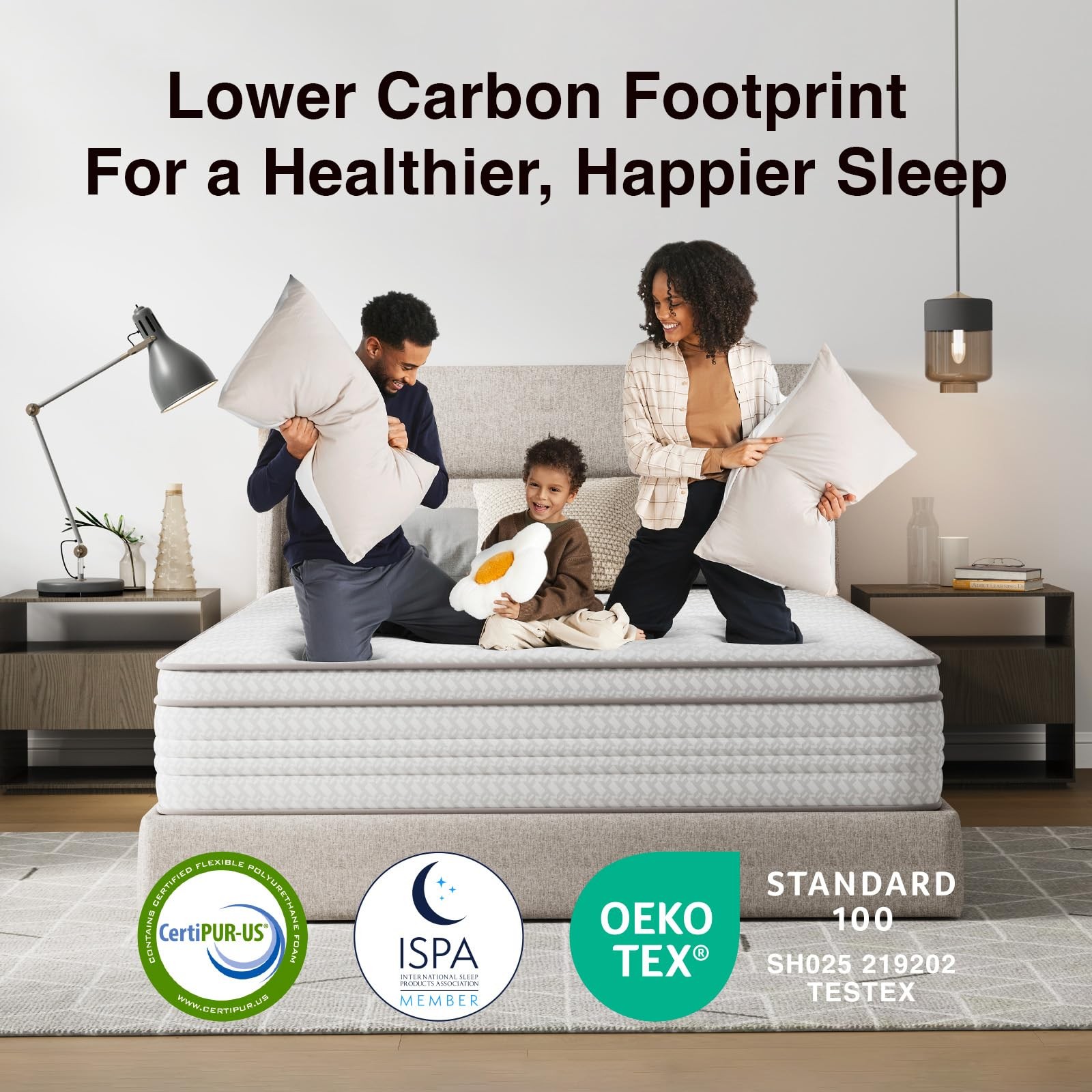 Twin Mattress, 10 Inch Twin Size Mattresses in a Box with Smarts™ Pocket Coil…