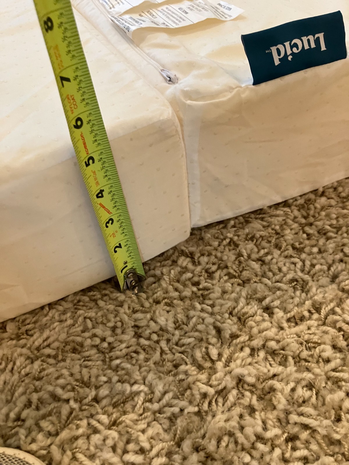 Lucid Incline Wedge Foam Mattress Topper, 5 Inch, 2-Twin Size