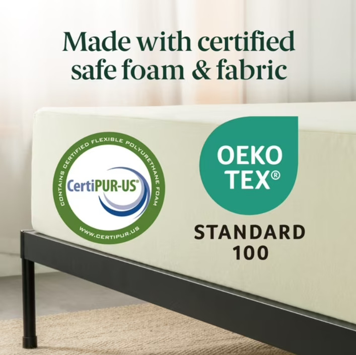 Zinus Gel Airflow 6″ Tight Top Memory Foam Mattress CertiPUR-US Certified