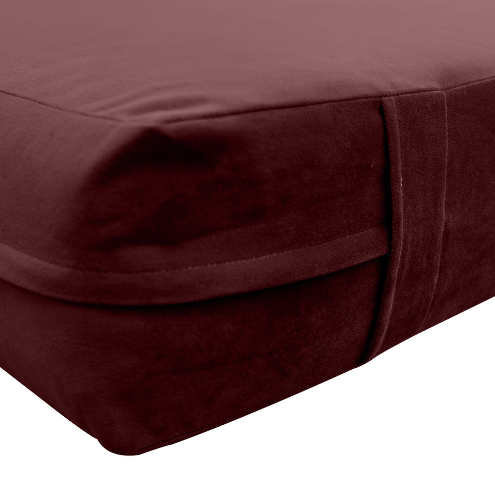 Knife Edge 8″ Twin-XL 80x39x8 Velvet Indoor Daybed Mattress |COVER ONLY|-AD368