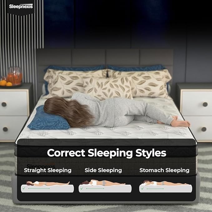 Sleepnexis Luxury Hybrid Mattress Cooling Comfort and Pressure Relief