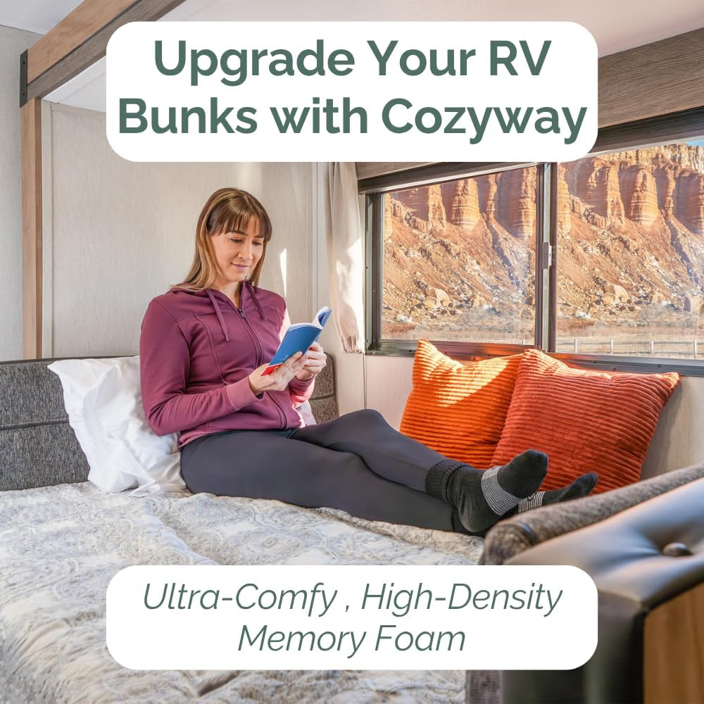 Cozyway 8″ Memory Foam Short Queen RV Mattress for Comfort on the Road