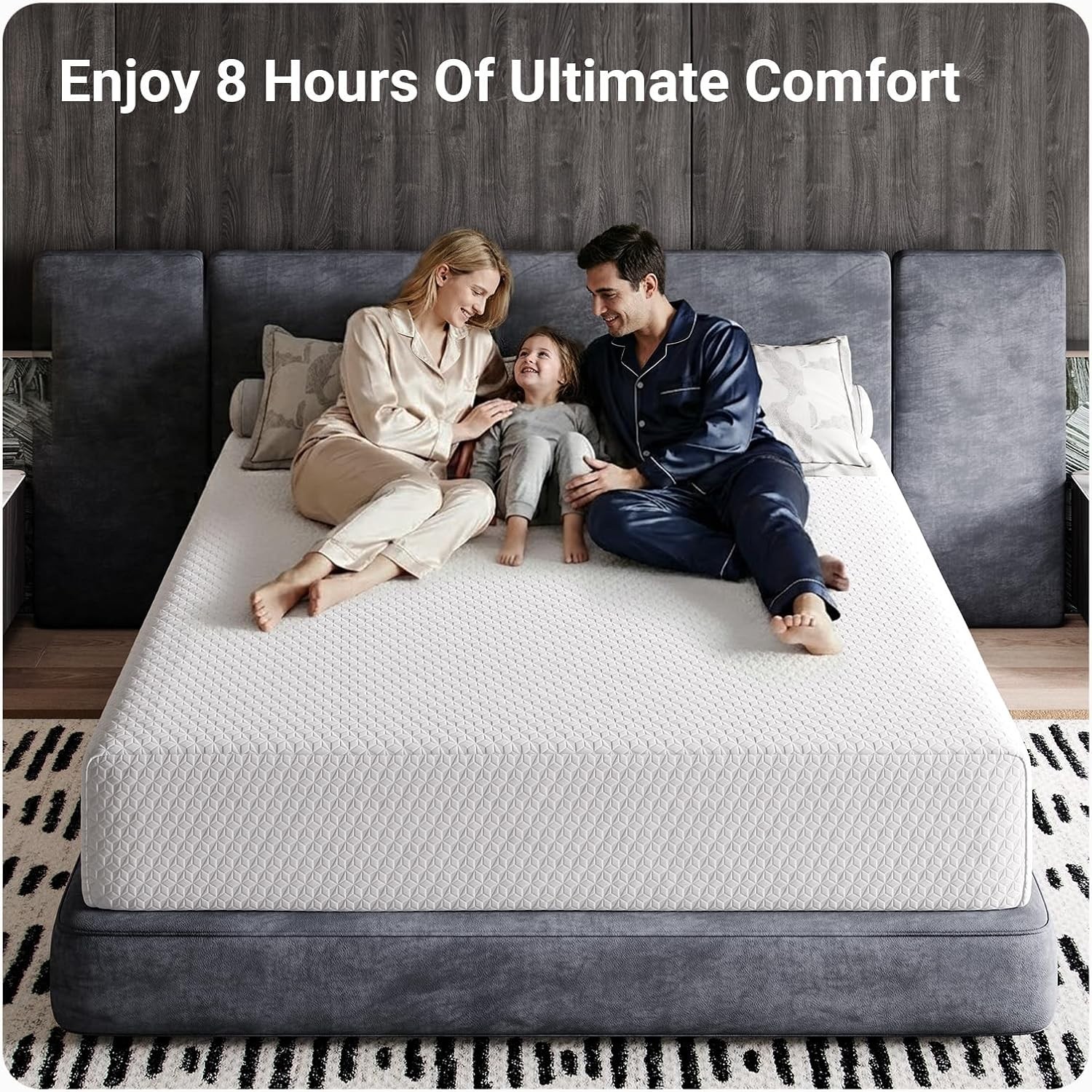 Memory Foam Twin Mattress 10 Inch – Medium Firm, Hypoallergenic & Fire Retardant