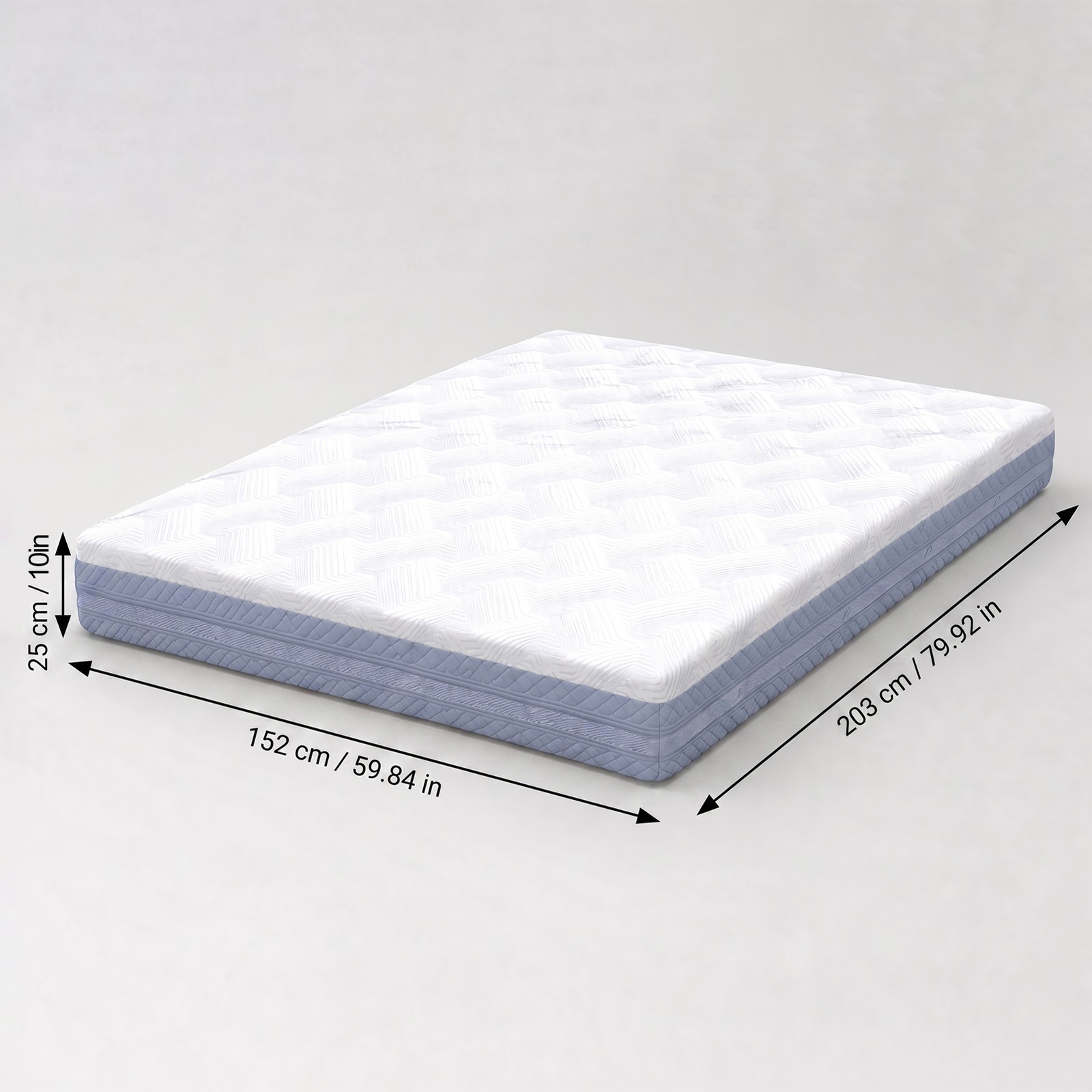 Queen Size Memory Foam Mattress 10 Inch Multi-Layer Foam Compressed Boxed