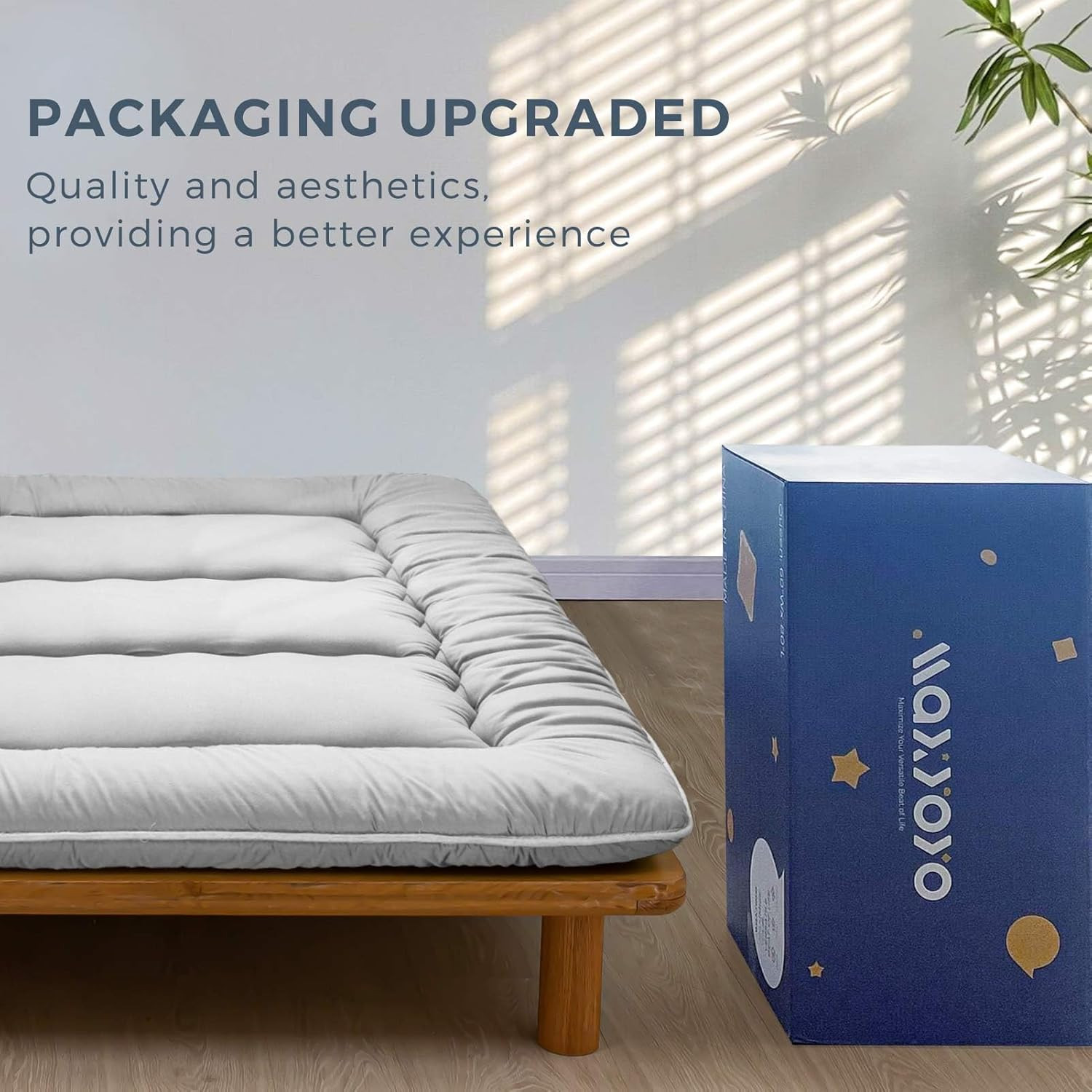 Japanese Floor Mattress Futon Mattress, Thicken Tatami Mat Sleeping Pad Foldabl