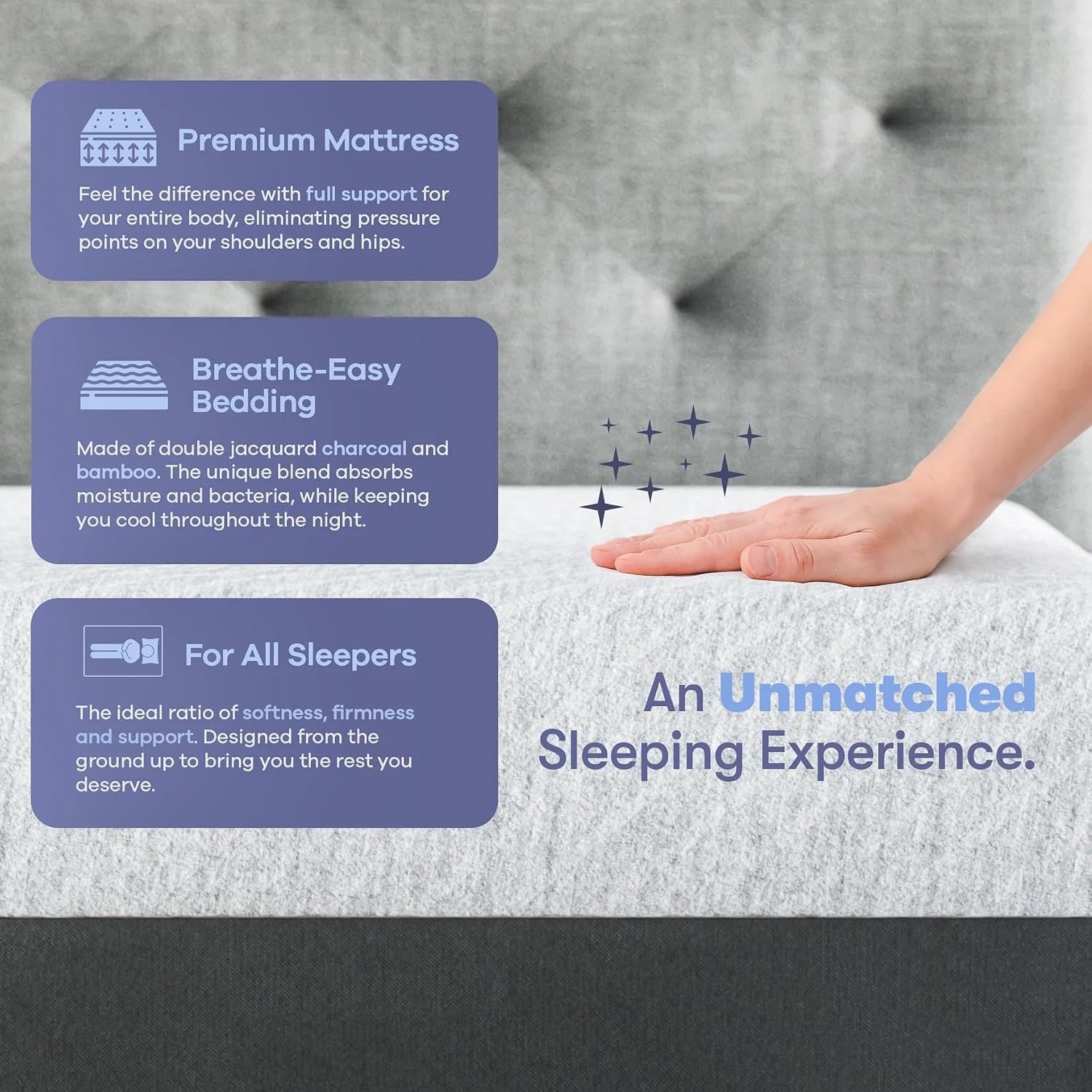 8 Inch RV Short Queen Mattress Made in The USA CertiPUR-US® Oeko-Tex®