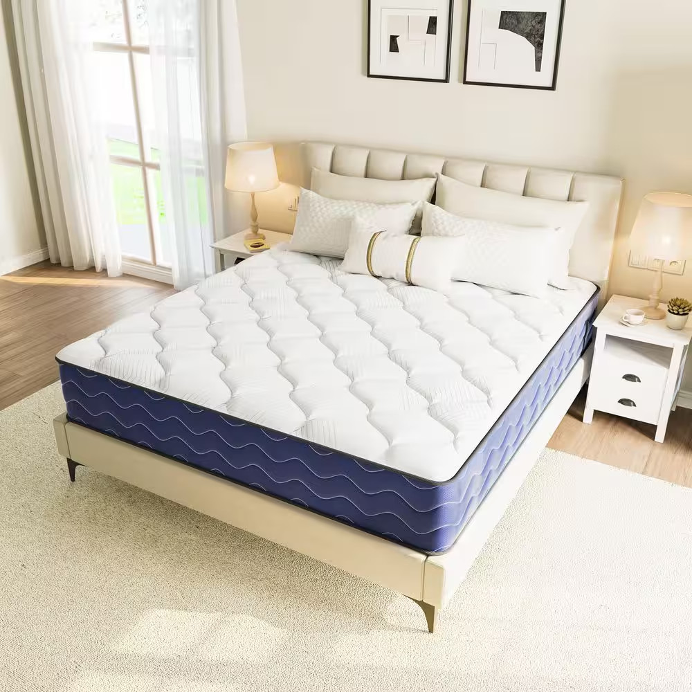 QUEEN Size Firm Memory Foam 12 In. Motion Isolation Innerspring Mattress