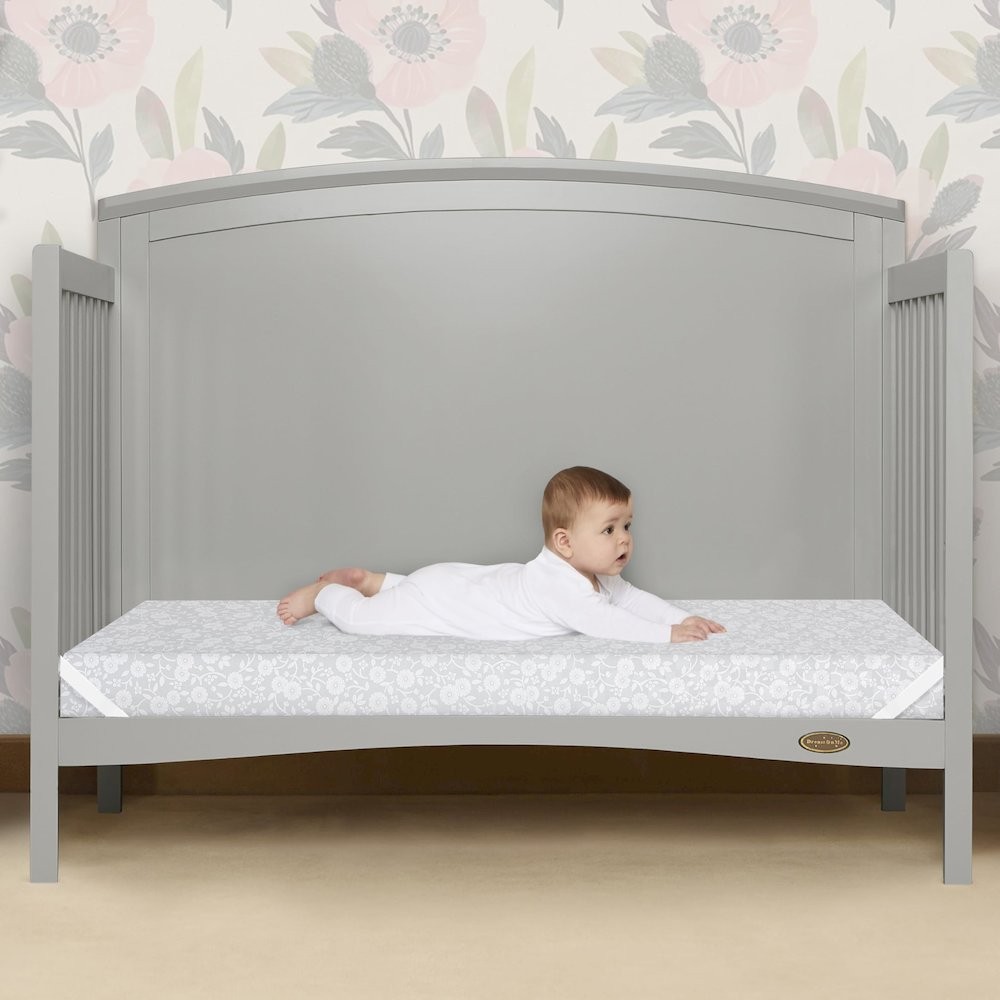 Dream On Me, Orthopedic Extra Firm Foam Standard Crib Mattress, Grey