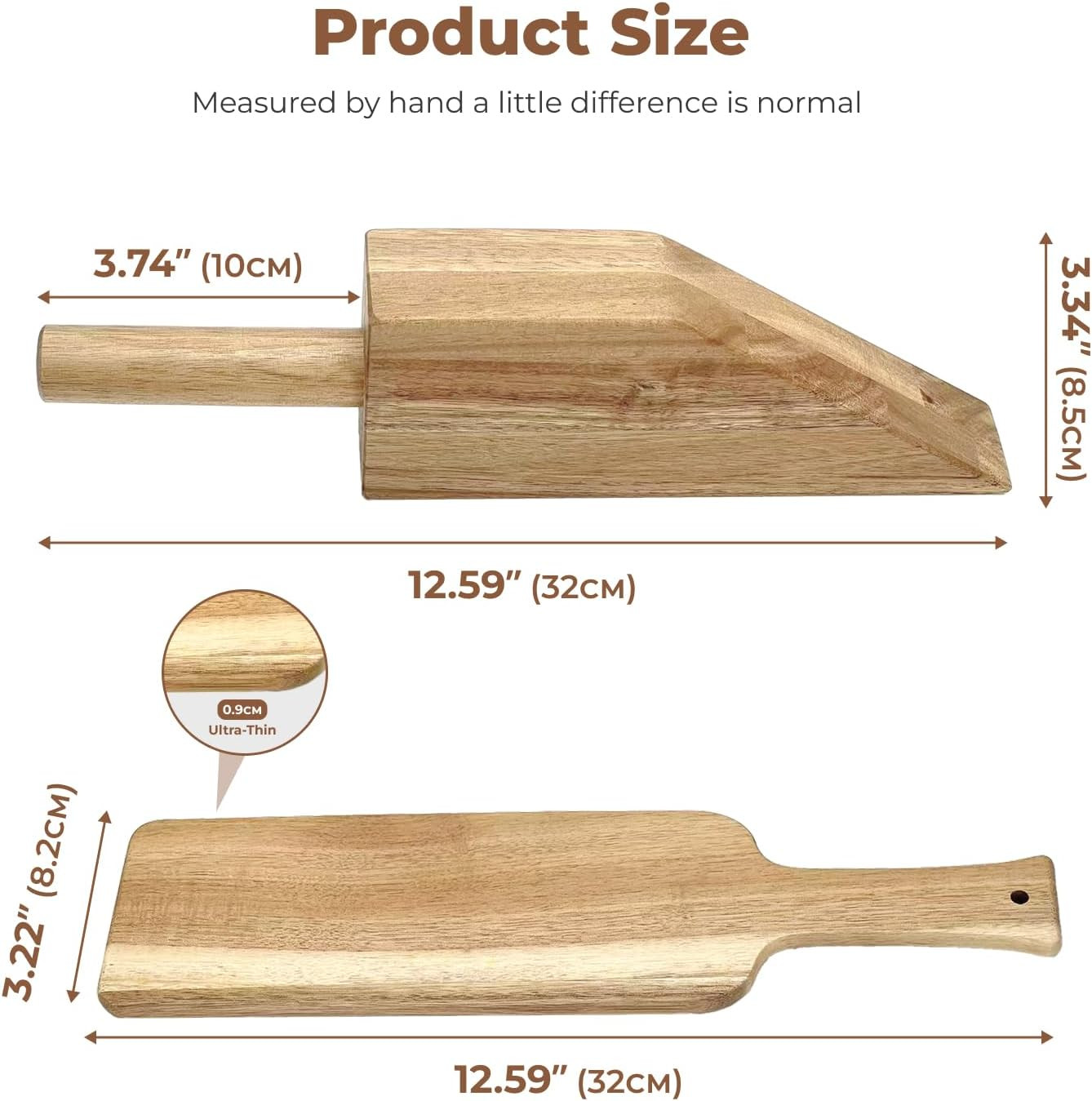 DR.OXXIER Mattress Lifter & Bed Maker Tool Set, Acacia Wood 2-Piece Tool for Lif