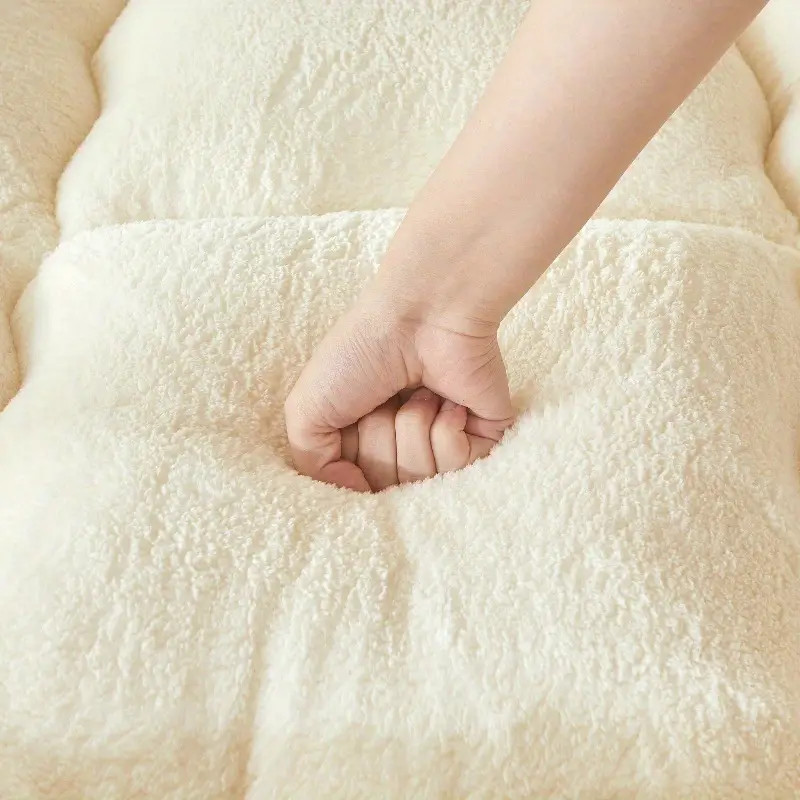 Cozy Sherpa Fleece Futon Mattress Pad – Multi-Use, Machine Washable, All-Season