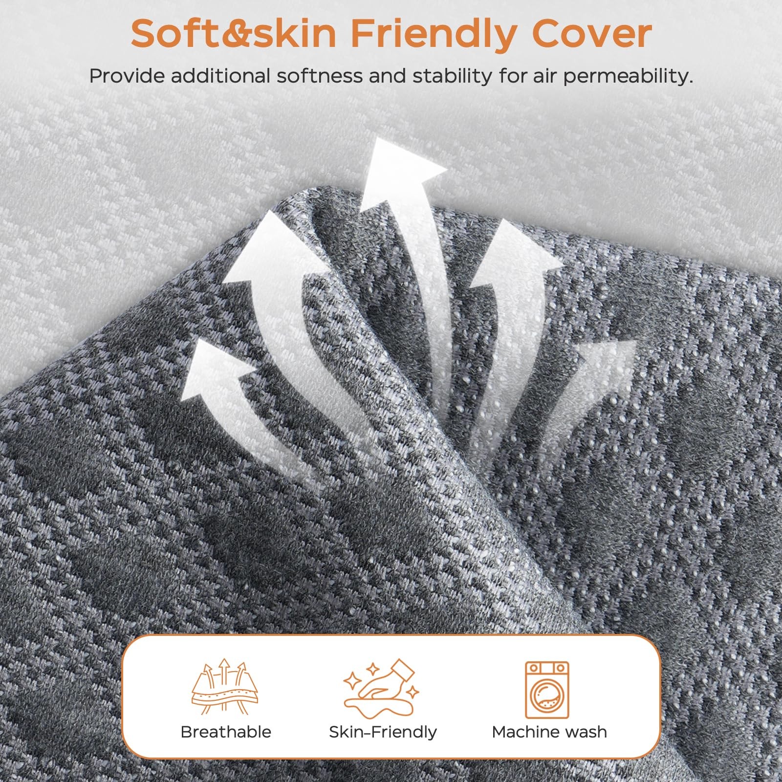 Portable Tri-Fold Memory Foam Mattress – 4″ Single Size for Travel & Camping