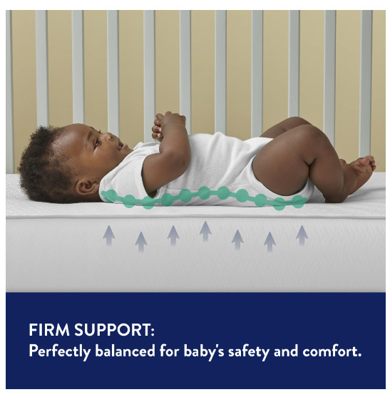 Pediatric 800 Extra Firm Crib Toddler Mattress 80Coil Waterproof Pick Your Color