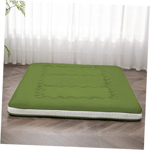 Japanese Floor Futon Mattress Extra Thick Folding Roll Up Bed Twin Green
