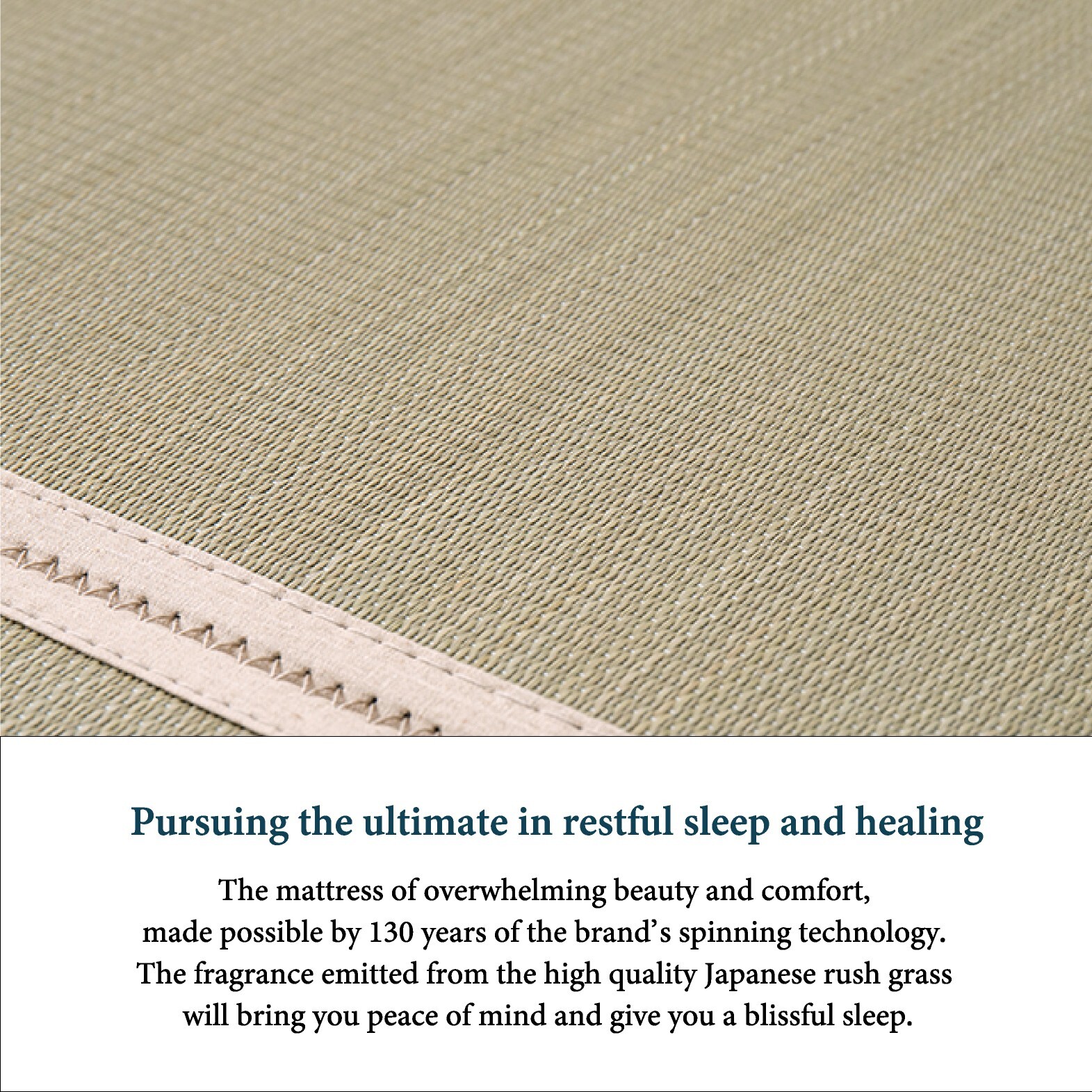 HAGIHARA Tatami Mattress Full Japanese rush grass Futon Foldable Beige 2607
