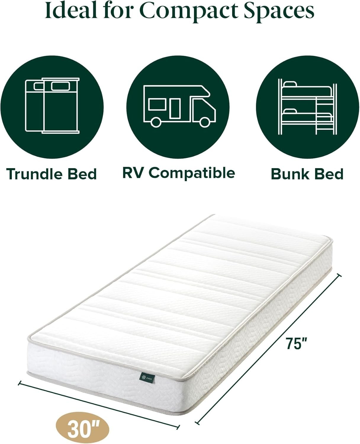 Durable 6-Inch Foam & Spring Hybrid Mattress – Perfect for Limited Spaces
