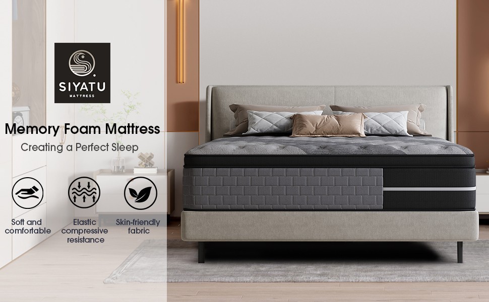 Hybrid Mattress 12 Twin Full Queen Firm or Medium Firm, Bed in a Box, All Sizes