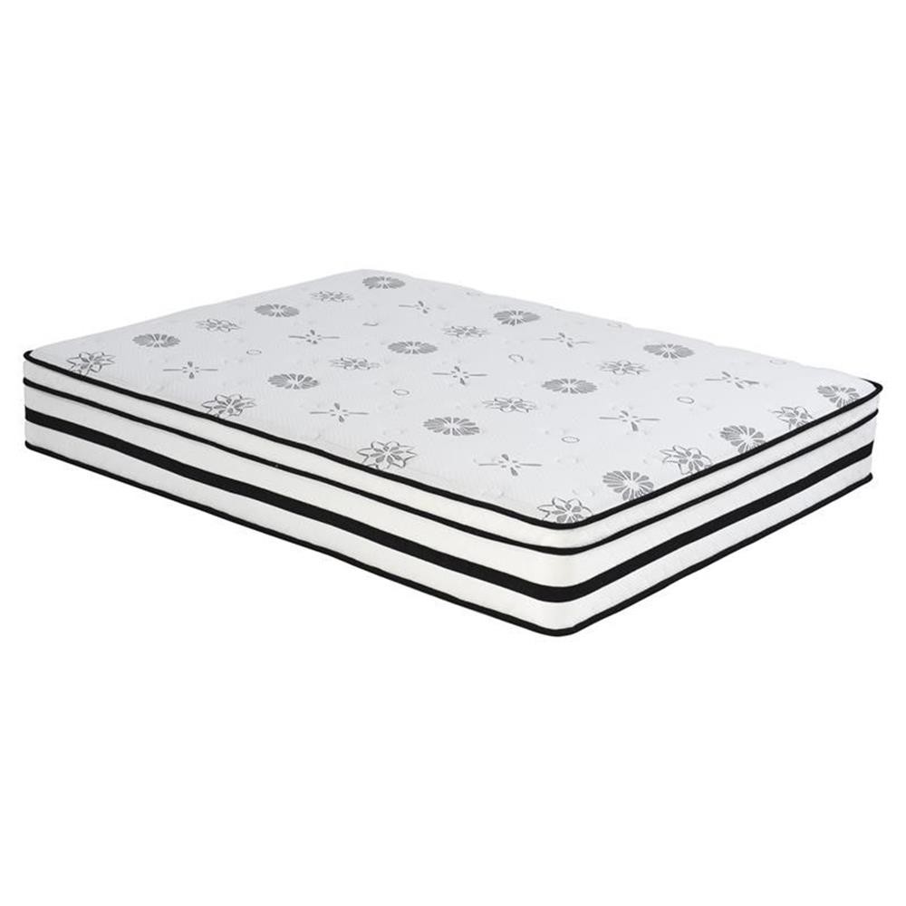 Lexicon Homelegance Bedding 12″ Fabric Eastern King Hybrid Mattress in White