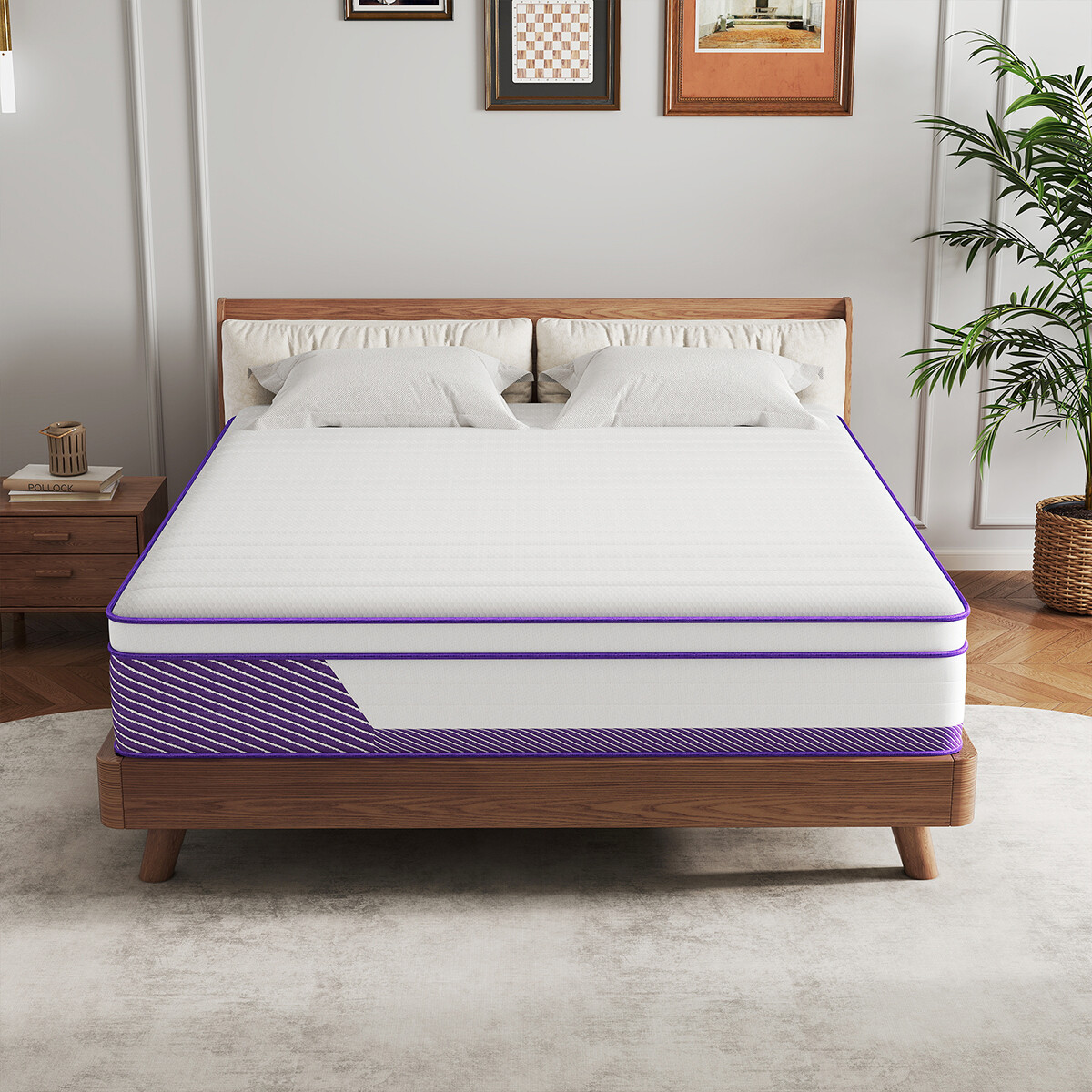 12″/14″ Mattress In a Box Gel Memory Foam Hybrid Spring Twin Full Queen King Bed