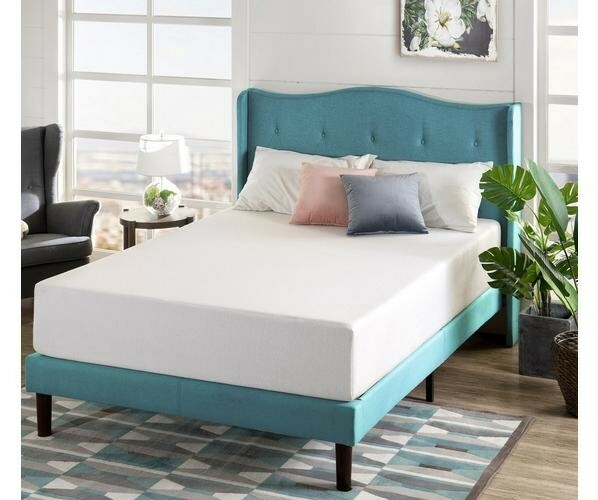 Zinus AZ-BTCM-12Q Memory Foam Green Tea Mattress, Queen – White